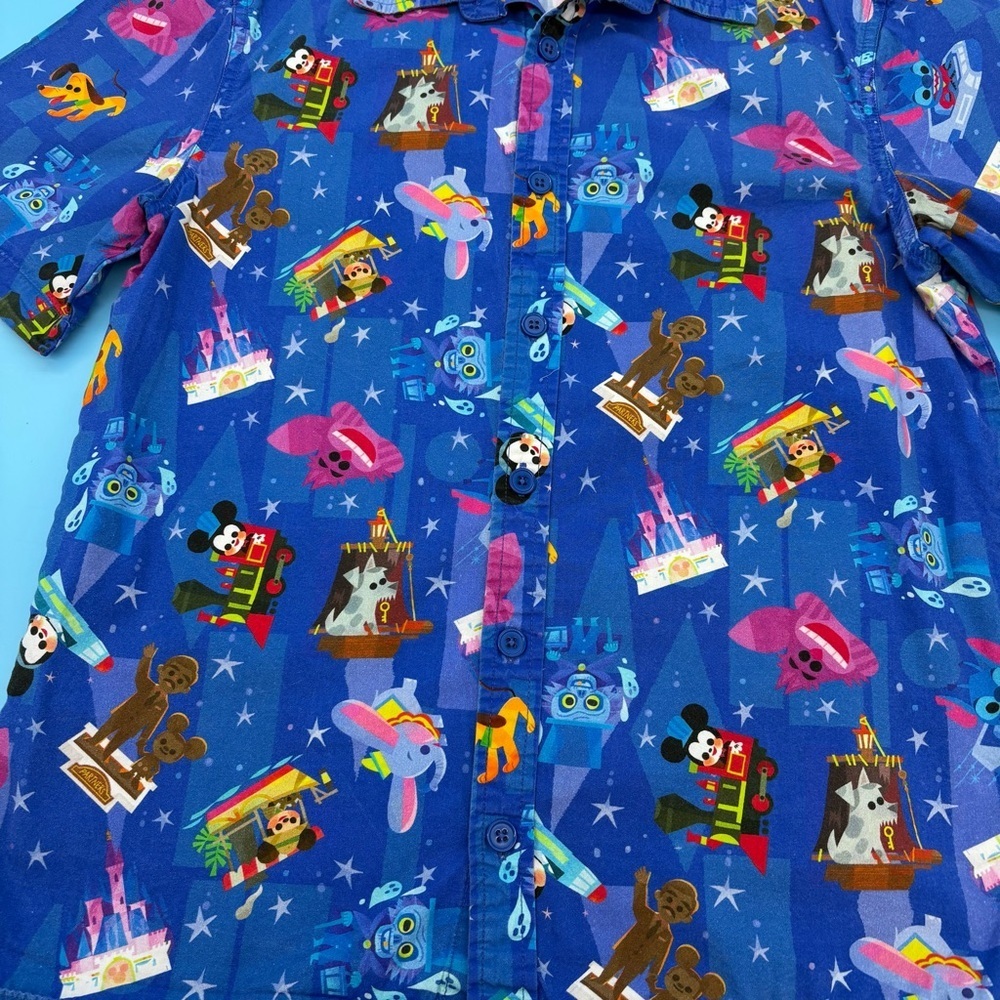 Disney Kids Disney x Joey Ghou Woven Magic Kingdom Shirt Boys - Picture 3 of 9